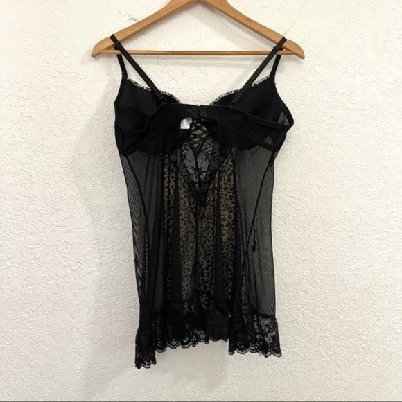 Felina Leopard Lace Babydoll XL - Picture 5 of 6